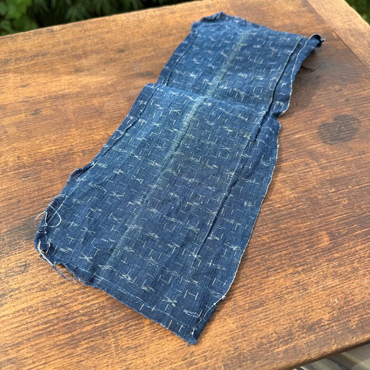 🎎 Antique Japanese Kasuri Indigo Boro Fabric Patch – Japan Antique Roadshow product image (1)
