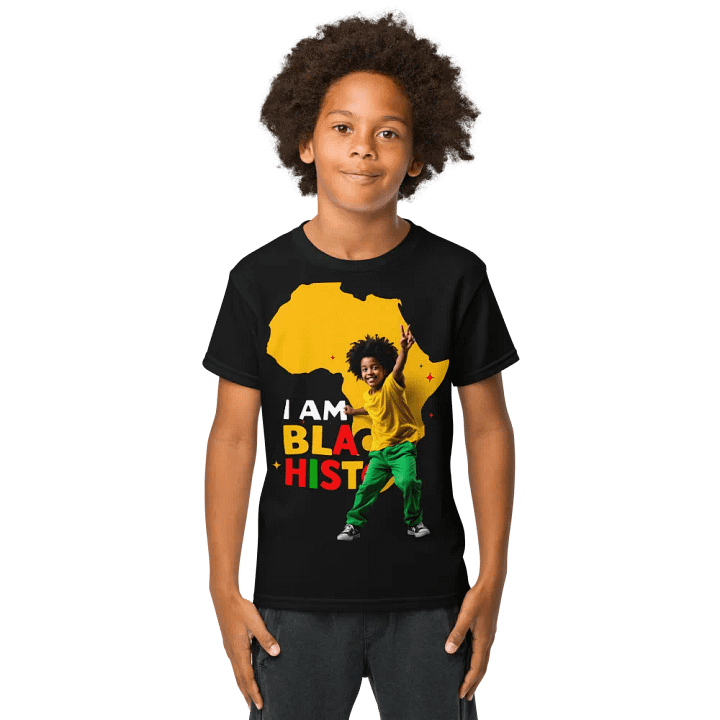 I Am Black History Kids Boys Black History Month T-Shirt product image (1)
