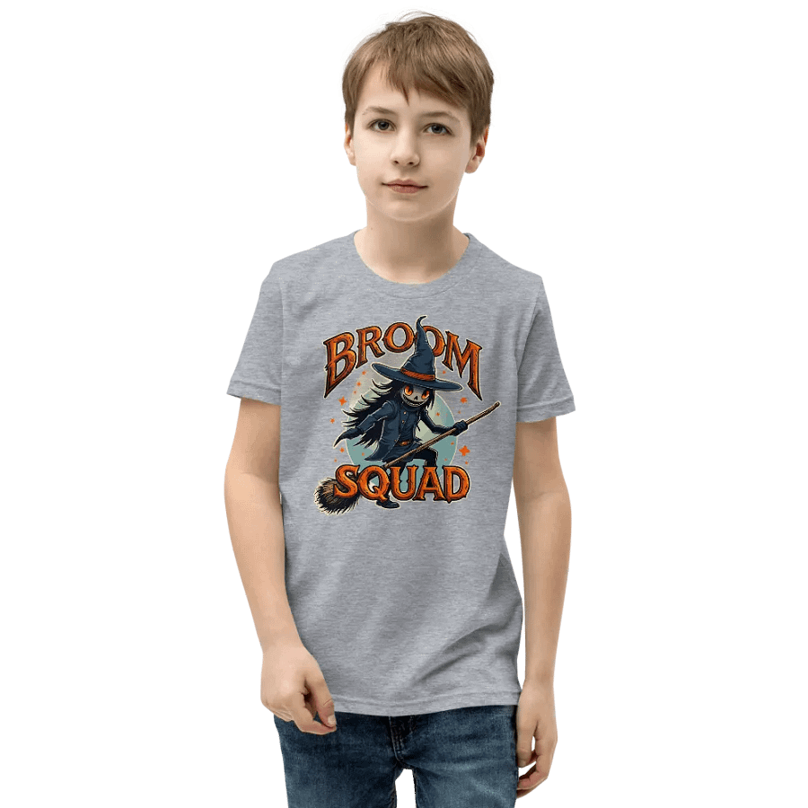 Witchy Broom Squad Youth Tee product image (1)