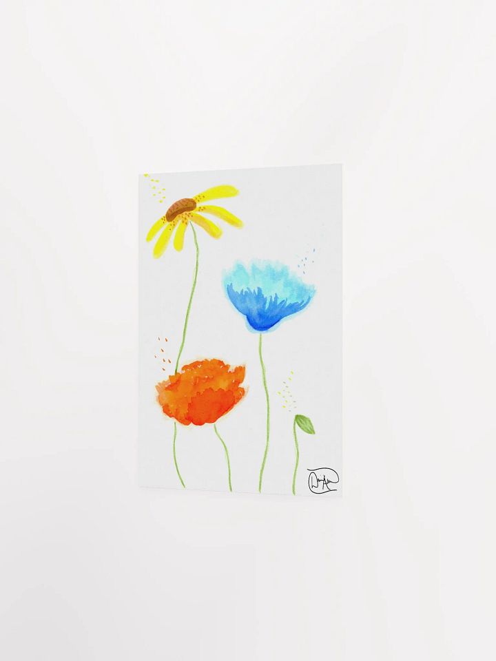 3 Flowers Watercolour Print product image (2)