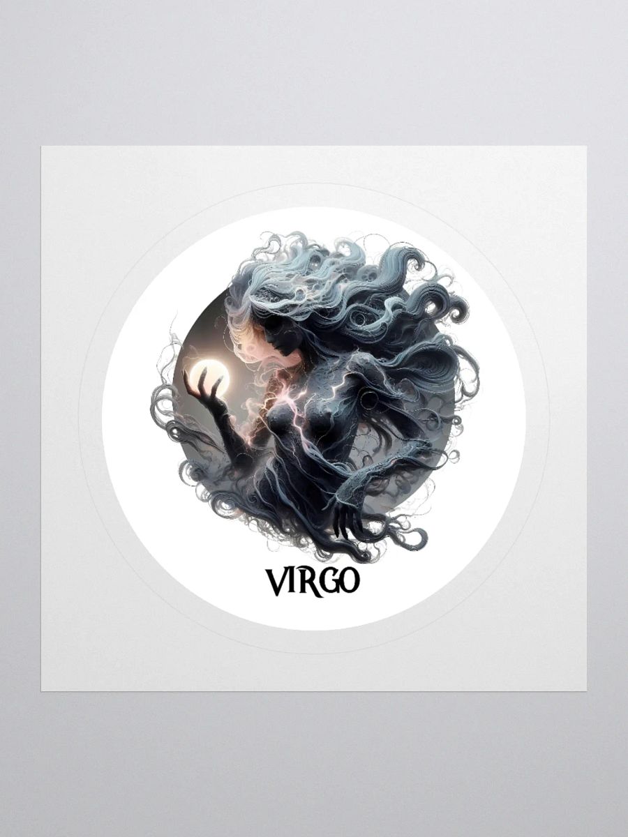 Mythical Virgo Zodiac Round Sticker product image (1)