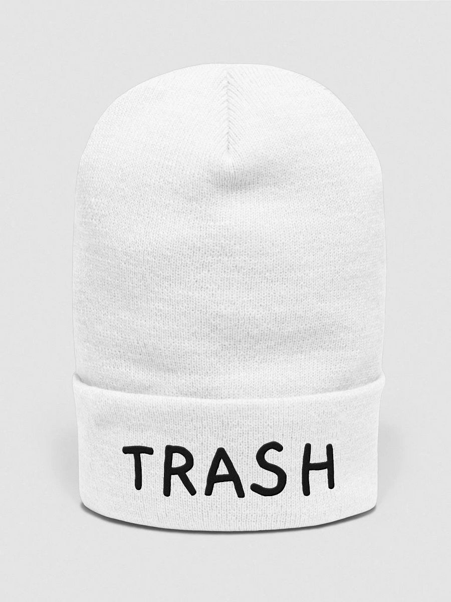 trash cuffed beanie - black font product image (21)
