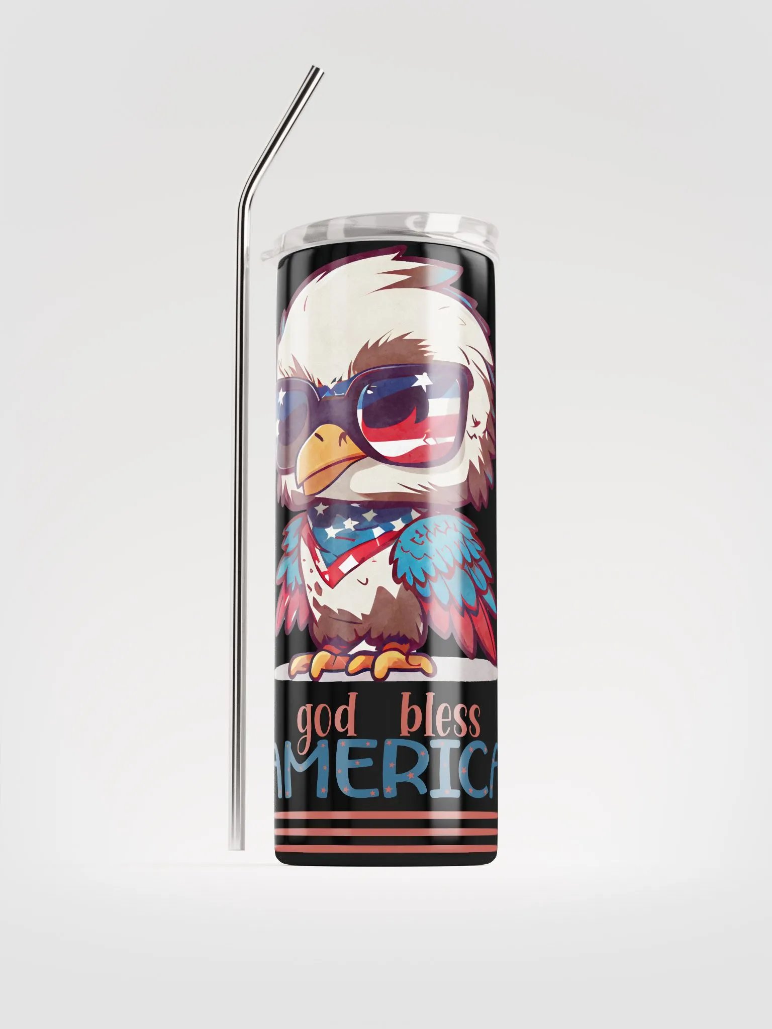 Patriotic Eagle Stainless Steel Tumbler product image (1)