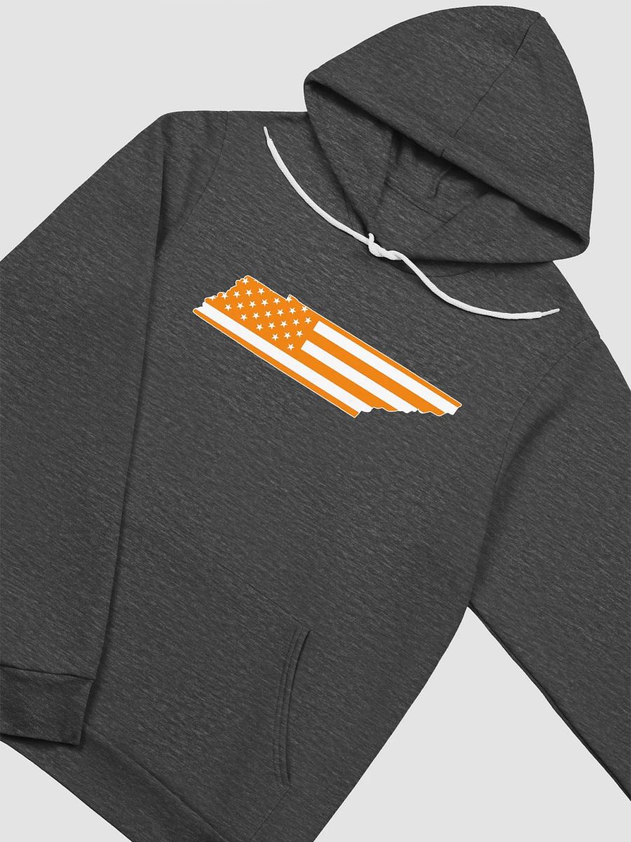 Orange American Flag Tennessee State Hoodie product image (3)