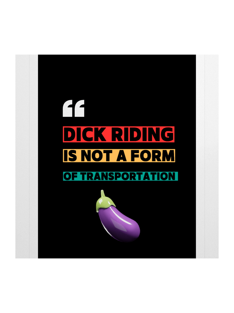 D Riding Is Not A Form Of Transportation Stickers product image (1)