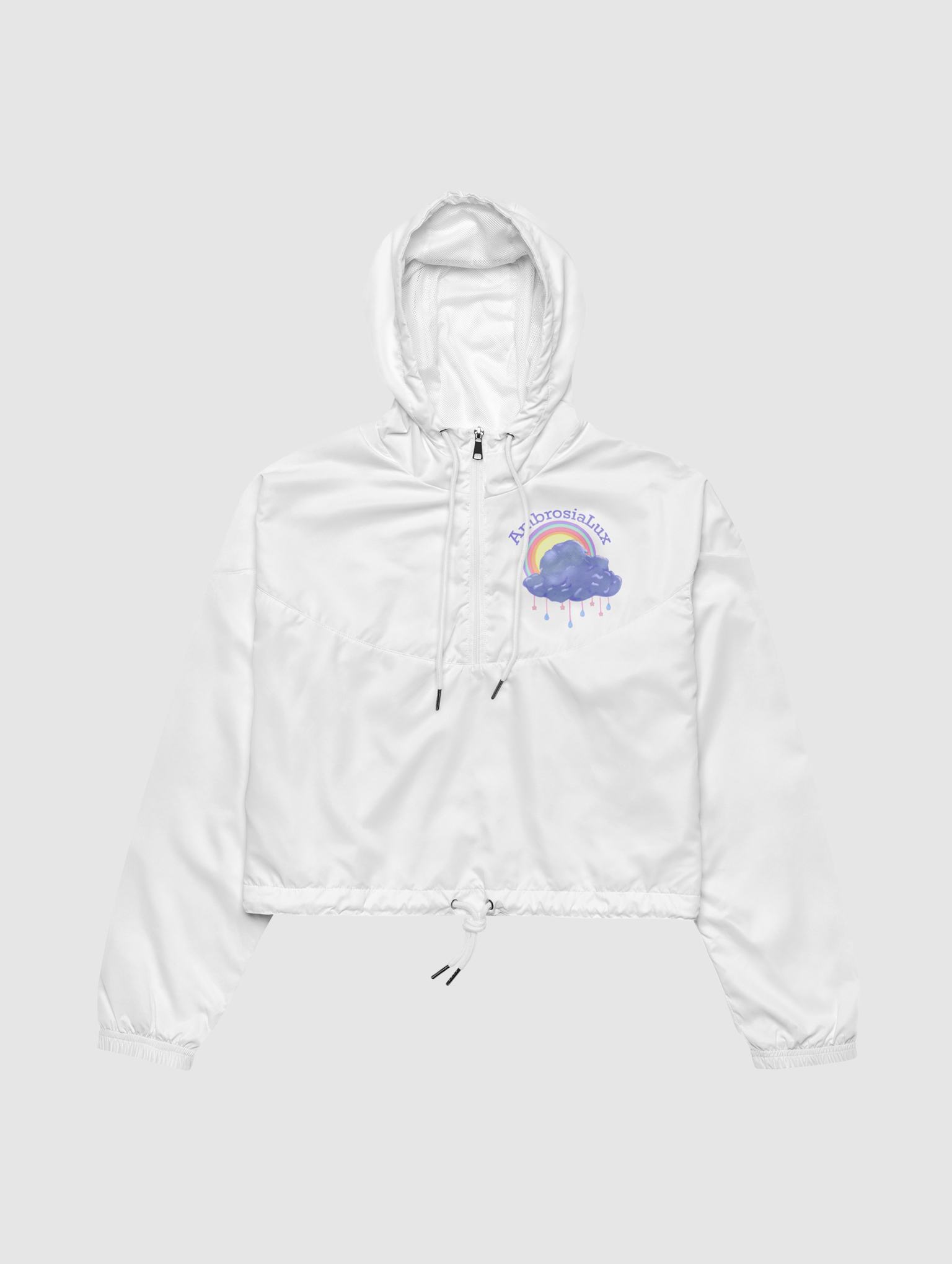 Rainy Day Cloud Cropped Windbreaker product image (3)