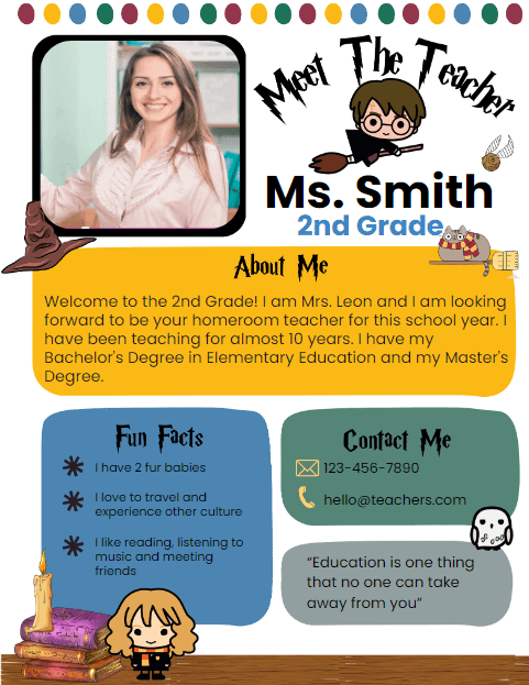 Potter Back to School Meet The Teacher product image (1)