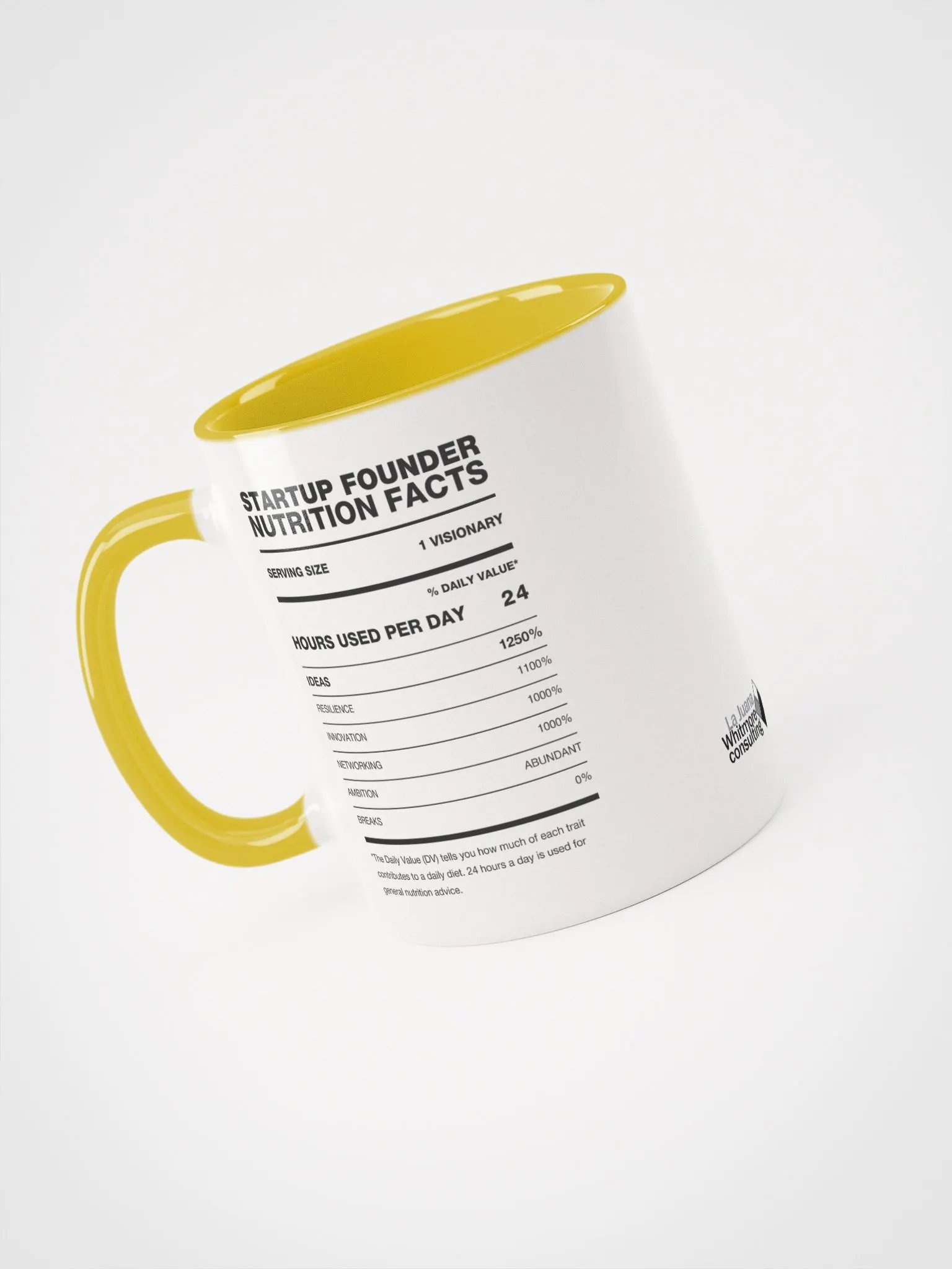 STARTUP FOUNDER Nutrition Facts Ceramic Mug product image (3)
