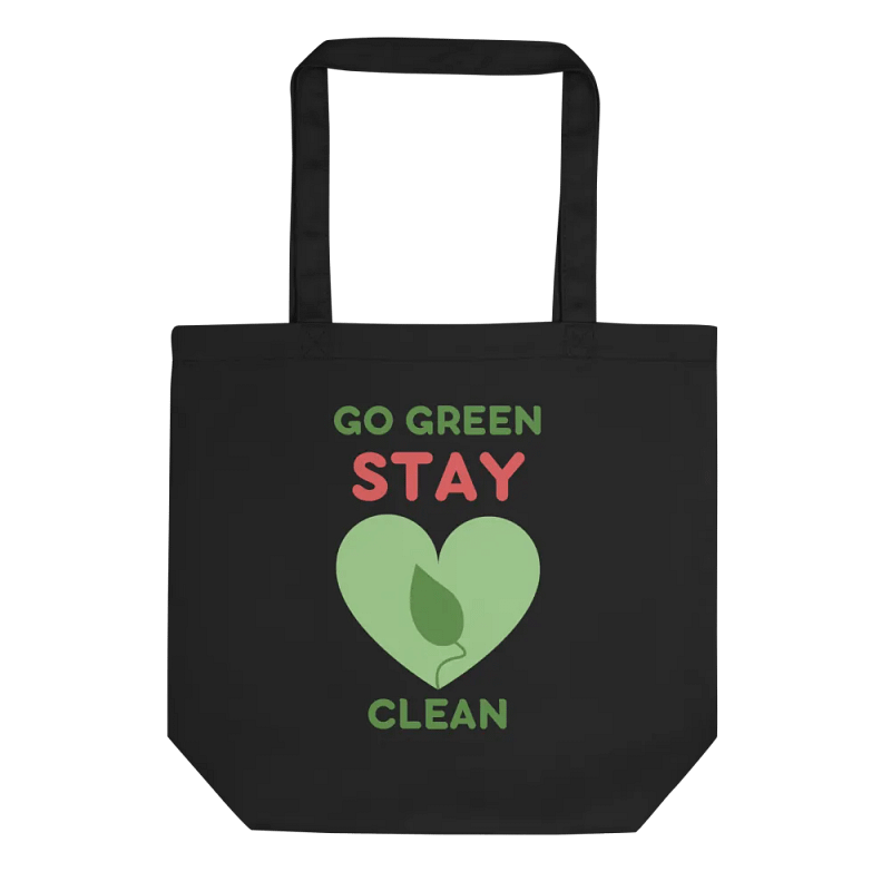 Green Heart Eco Tote Bag
