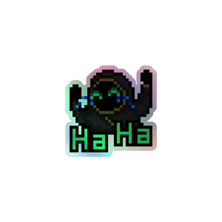 Ha Ha Holographic Sticker product image (1)