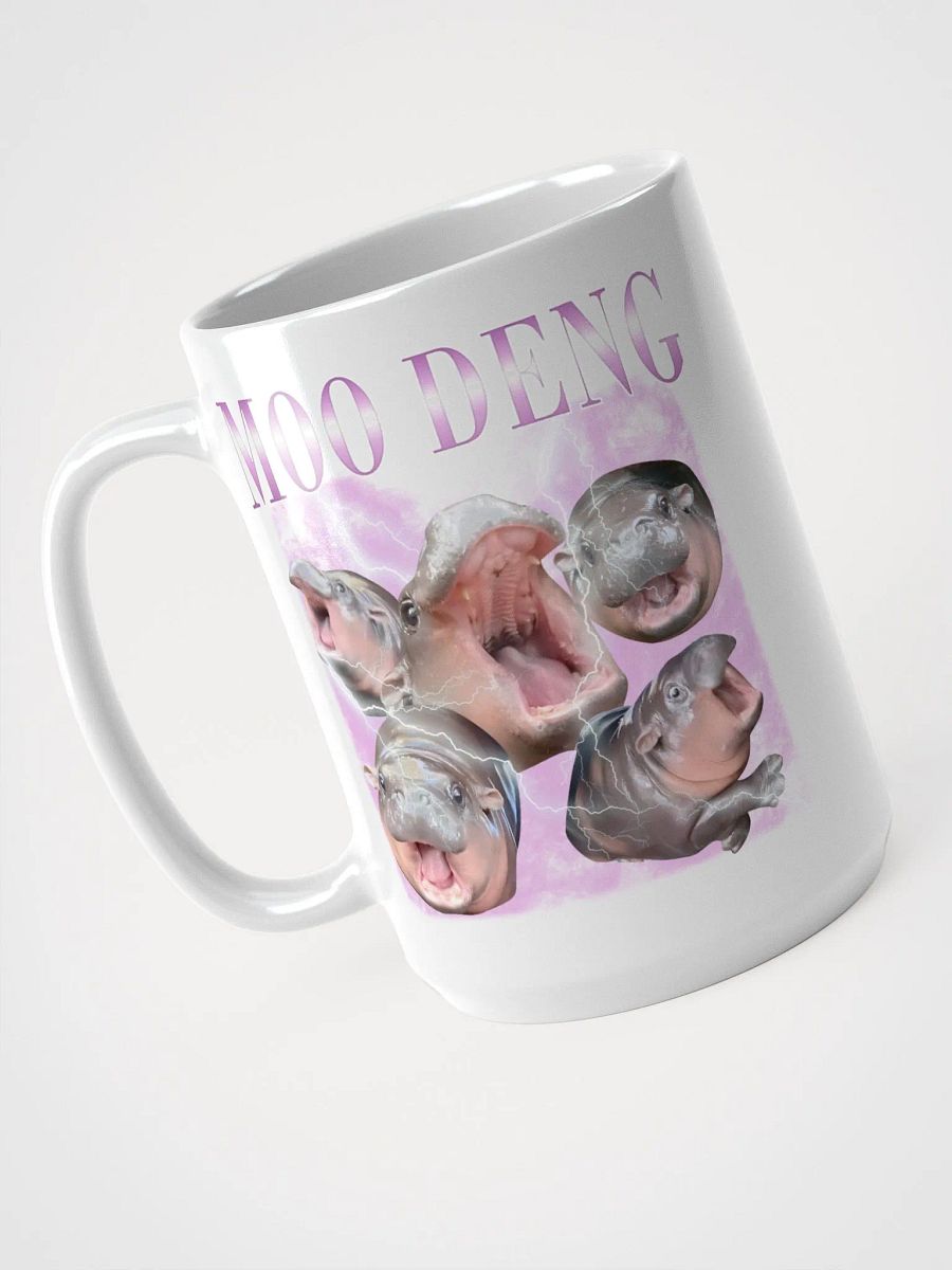 Vintage Moo Deng Meme Shirt - Funny Hippo Bootleg Mug product image (3)