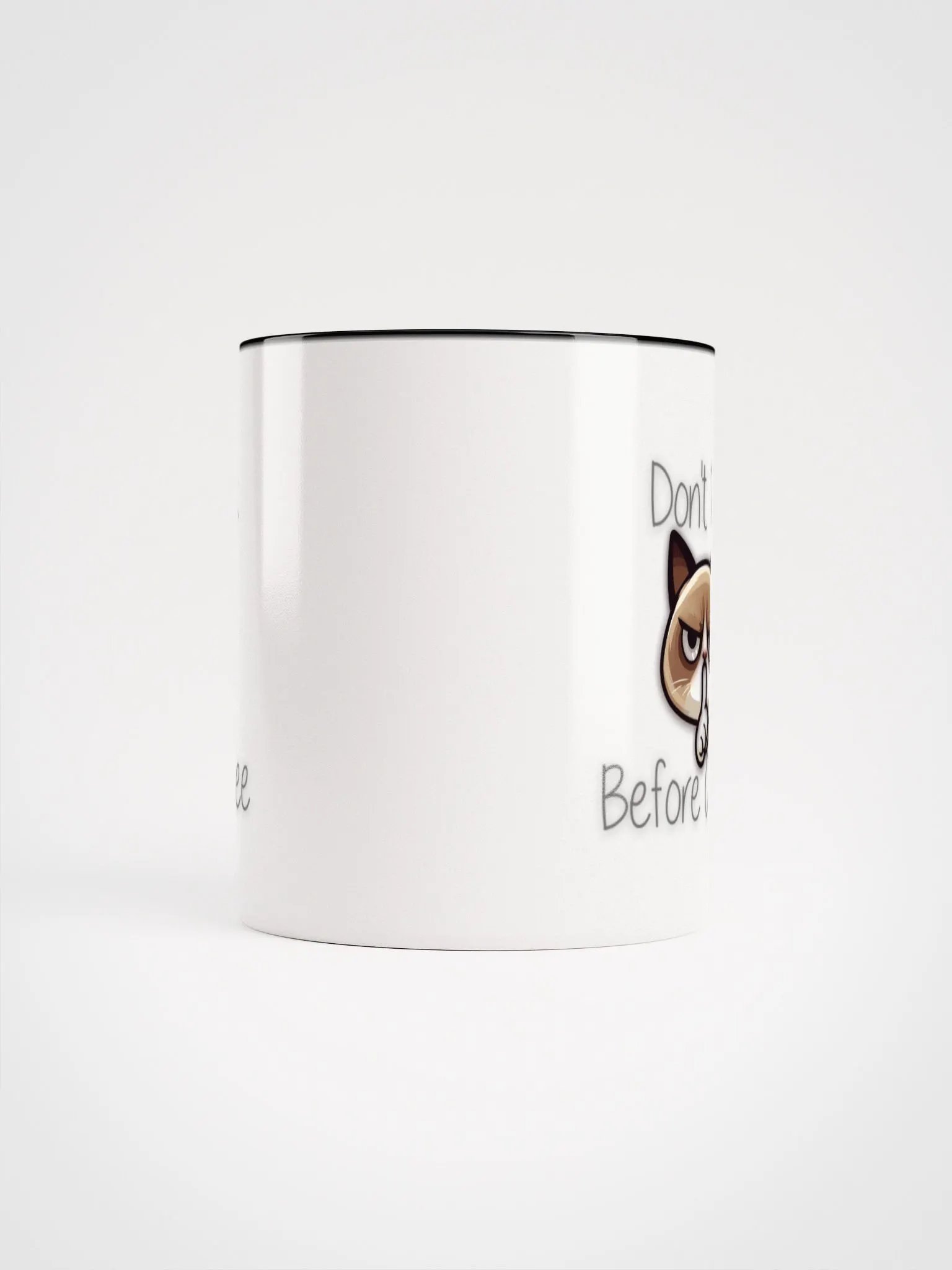 Don't talk before coffee Ceramic Mug with Color Inside product image (64)