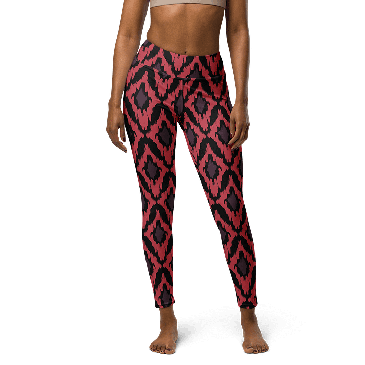 Vibrant Aztec Pattern High-Waisted Yoga Leggings product image (1)