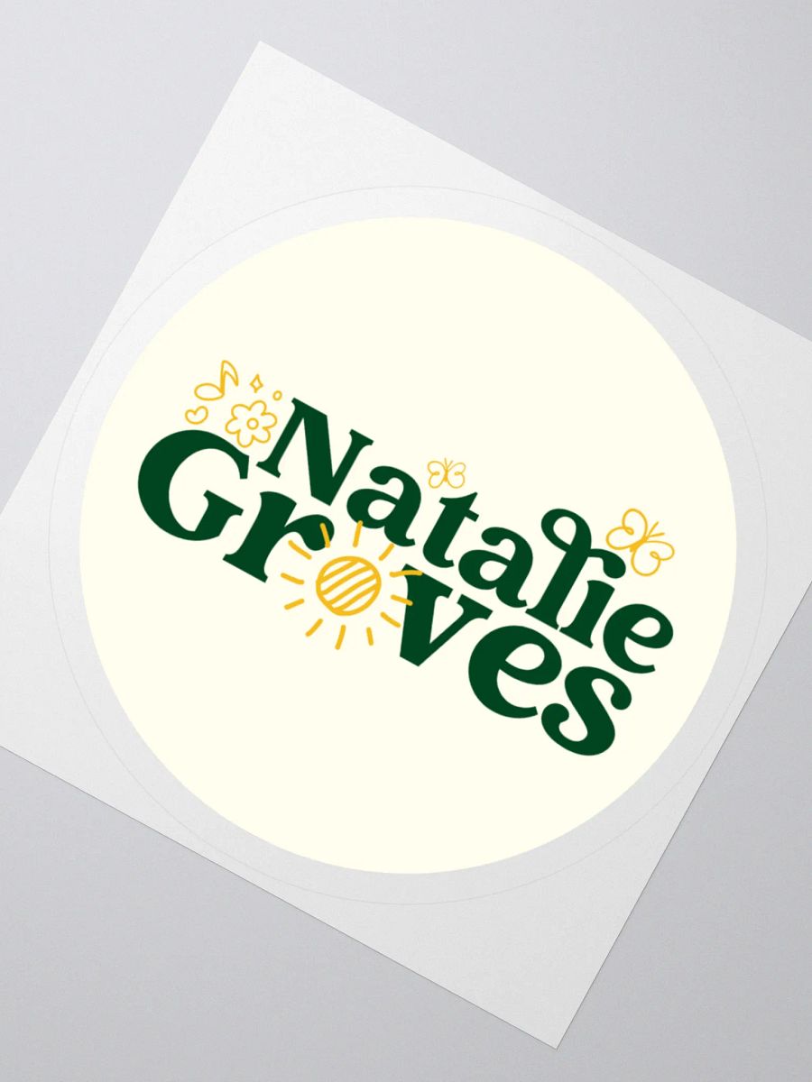Natalie Groves Text Logo Sticker! product image (5)