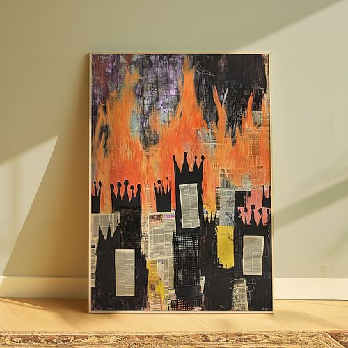 Royalty in Rags is a powerful contradiction brought to life—where crowns sit atop chaos and beauty rises from the broken. Ins...