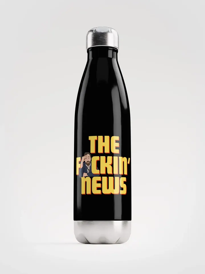 The F*ckin' News Stainless Steel Water Bottle product image (1)