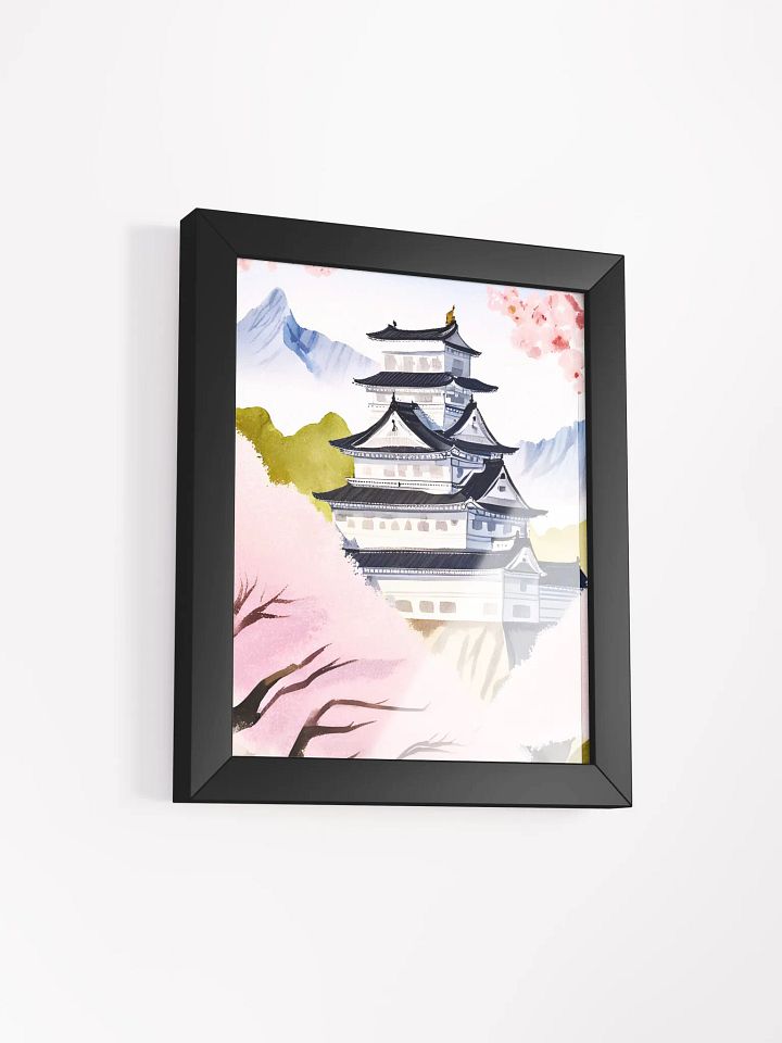 Sakura Serenity: Japanese Castle Framed Poster product image (14)