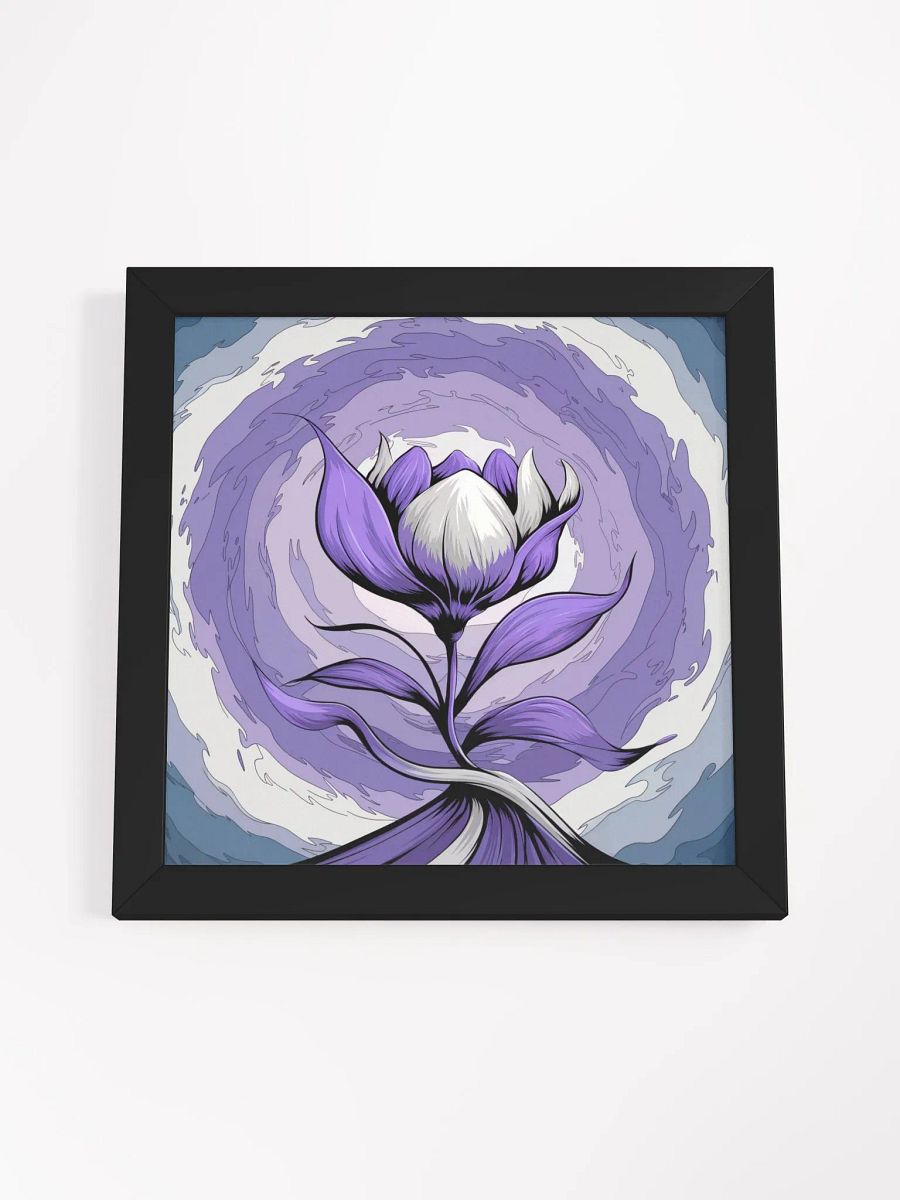 Purple and White Wall Decor - Purple and White Floral Artwork for Living Room Bedroom and Bathroom product image (4)