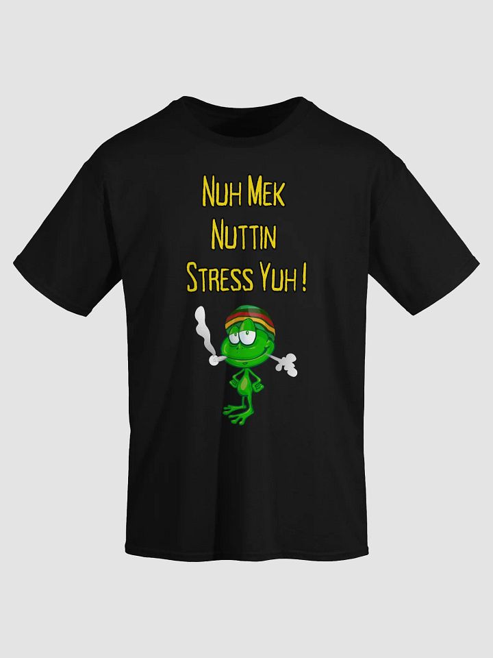 Nuh Mek Nuttin Stress Yuh! – Rasta Frog Tee | Chill Jamaican Vibes Shirt product image (1)