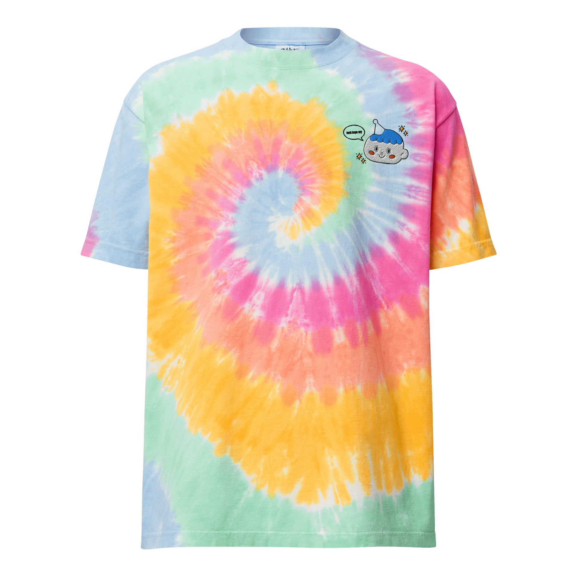 fuck boys cry tie-dye tee product image (1)