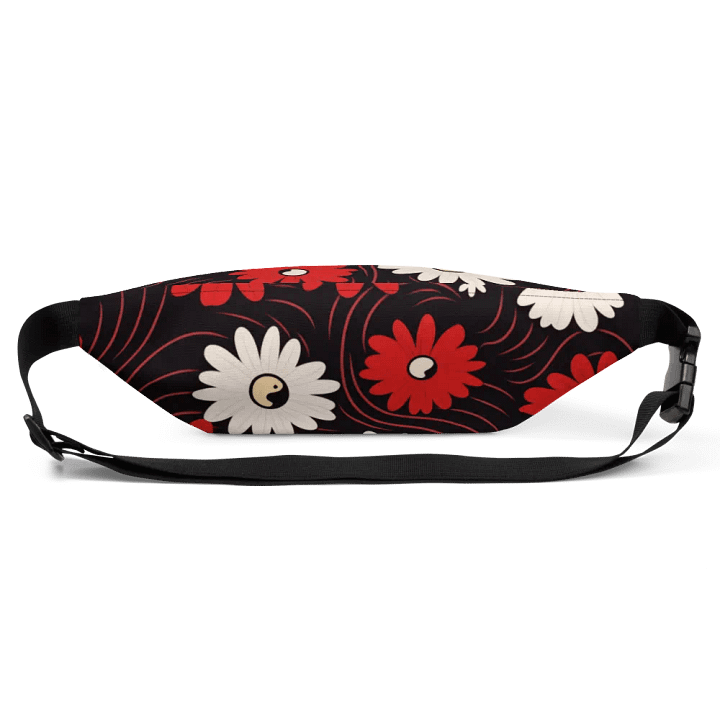 Everyday Essential Fanny Pack 🔴 Red and White Flowers ⚫️ ⚪️ Yin and Yang product image (2)
