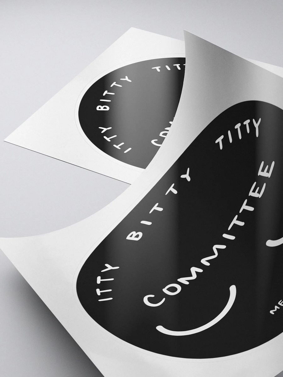 Itty Bitty Titty Committee Member Sticker product image (4)
