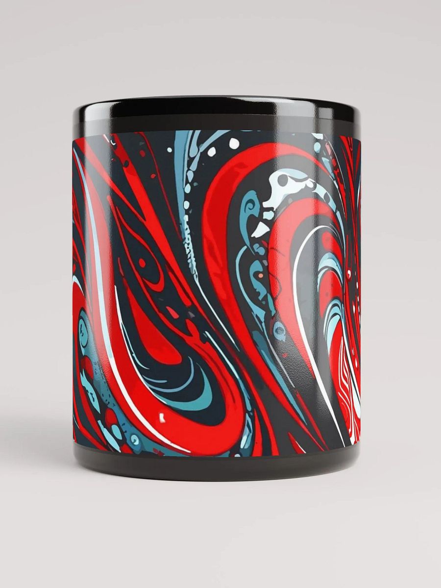 Dynamic Swirls Black Glossy Mug product image (2)