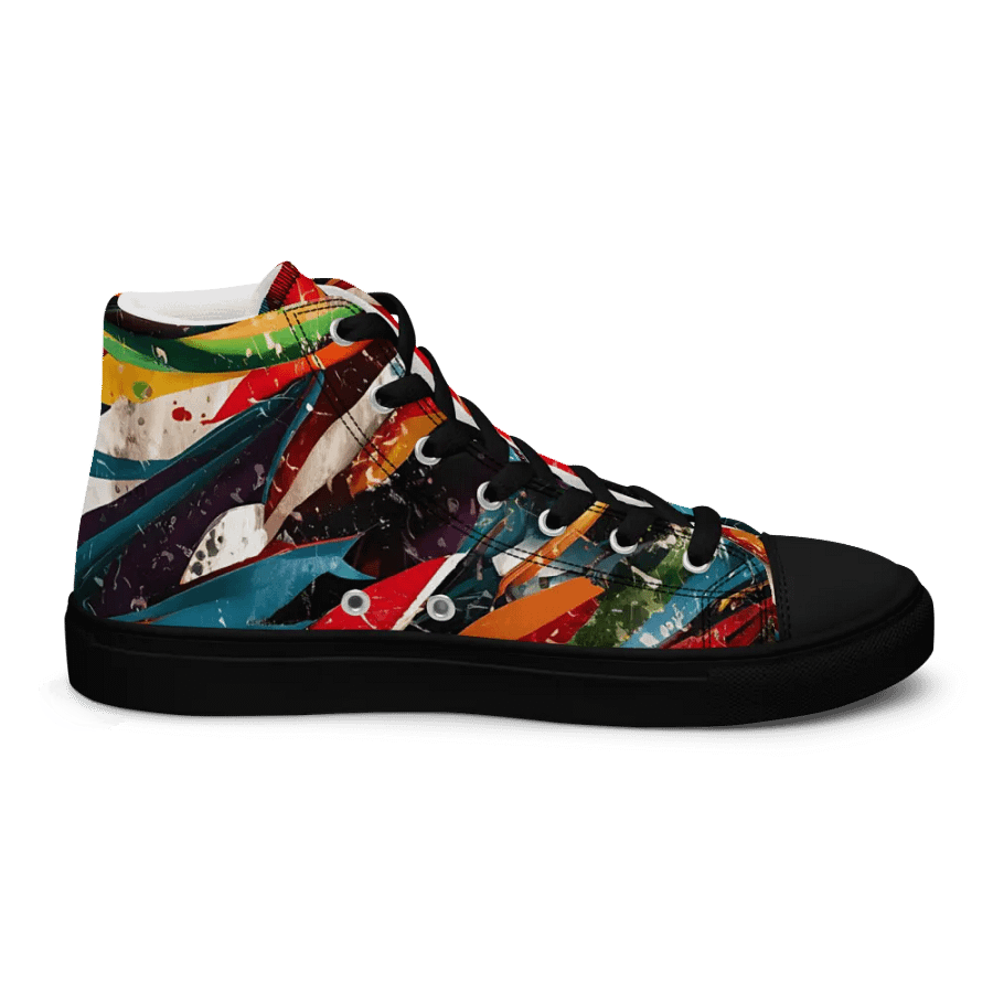 Chromatic Chaos High Top Canvas Shoes product image (9)