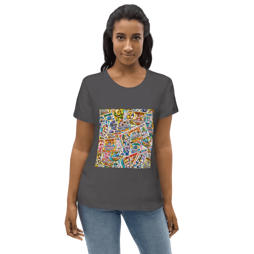 Jugoslovenski inflatorni dinar 1993 (Kolaž/mozaik) Stanley/Stella Women's Fitted Eco Tee product image (4)