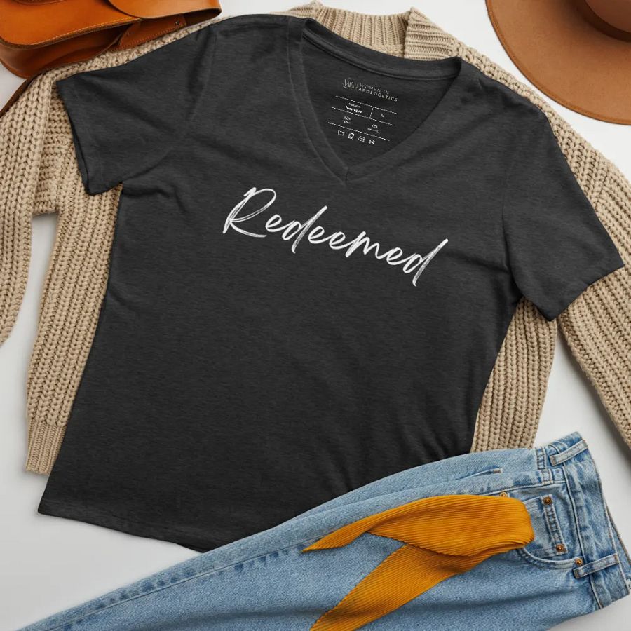 Redeemed V-Neck T-Shirt product image (33)