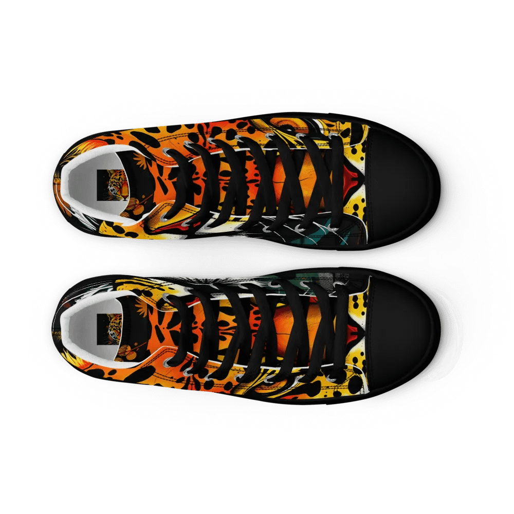 men's retro Leopard canvas High Tops product image (9)