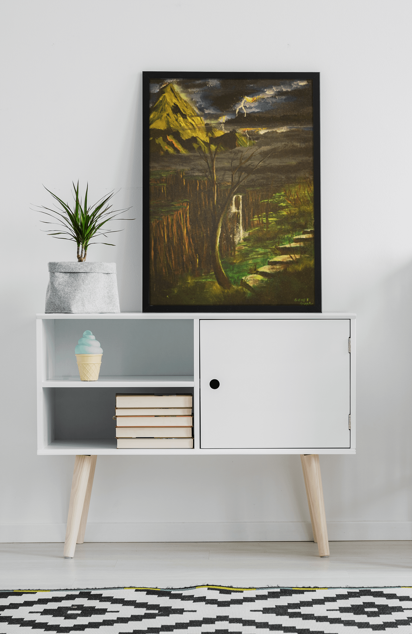 Stormy Night | Acrylic Painting print product image (2)