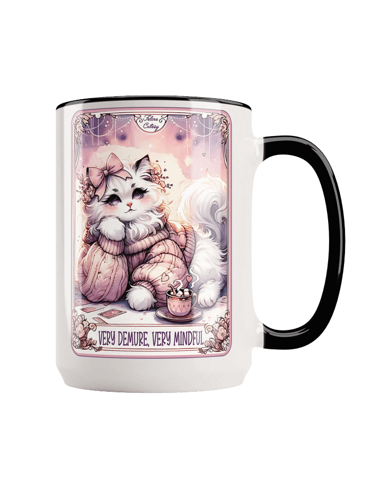 Cozy Cat Mindfulness Mug – 15oz product image (2)