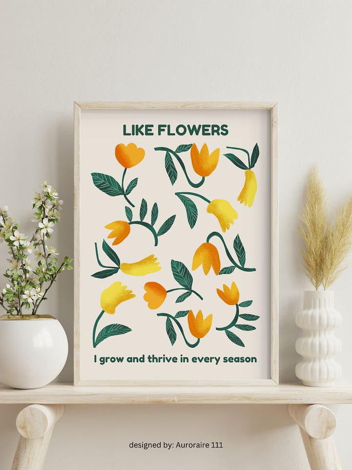I Grow and Thrive - Printable Wall Art | Digital Poster Download | Multiple Sizes Included product image (2)