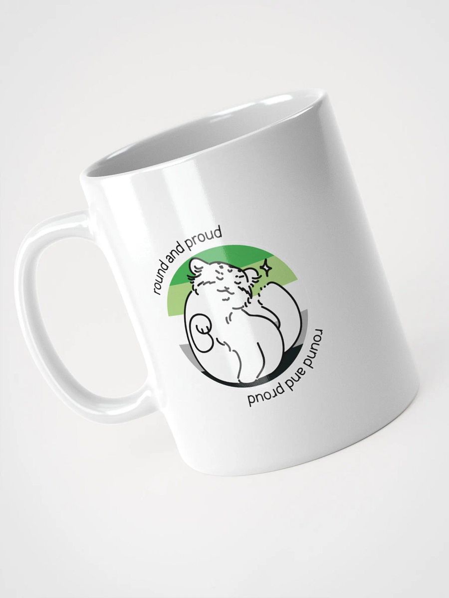Round and Proud Manul Aromantic Version - White Mug product image (9)