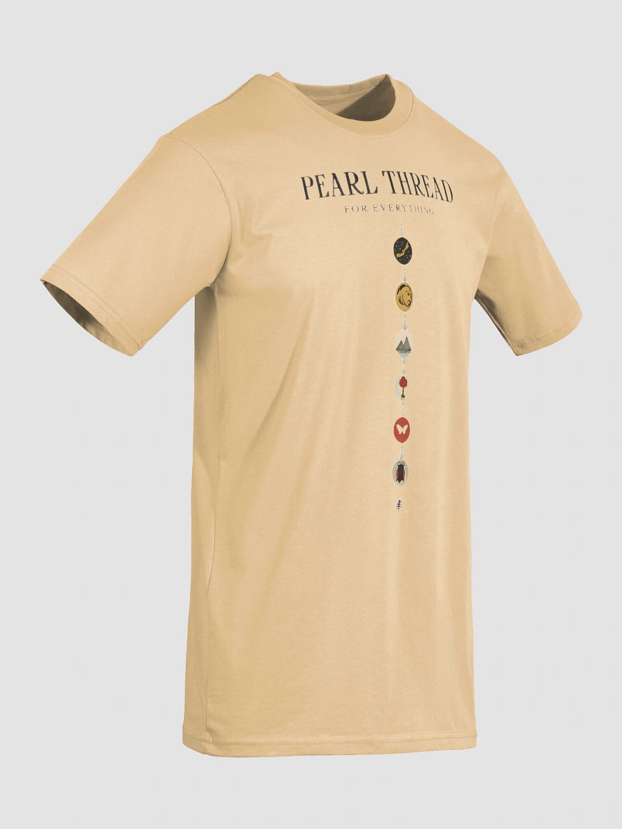 Elegant Pearl Thread Art Print | Bohemian Decor Heavyweight Tee product image (7)