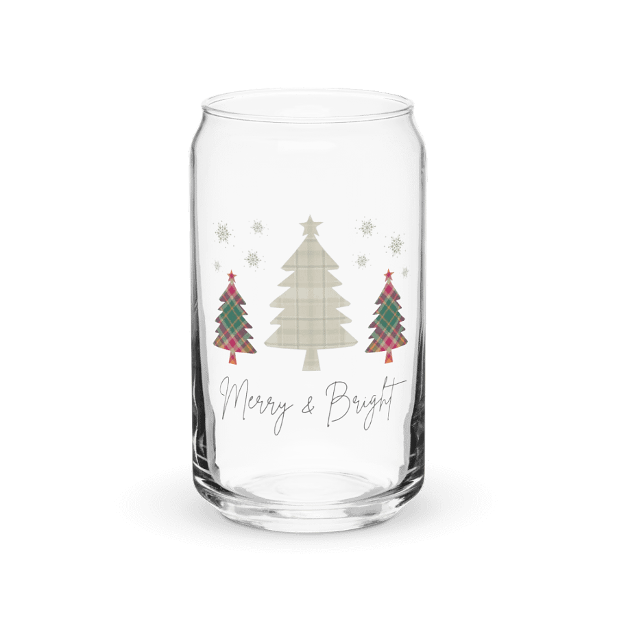 Plaid Christmas Can-Shaped Glass Set product image (2)