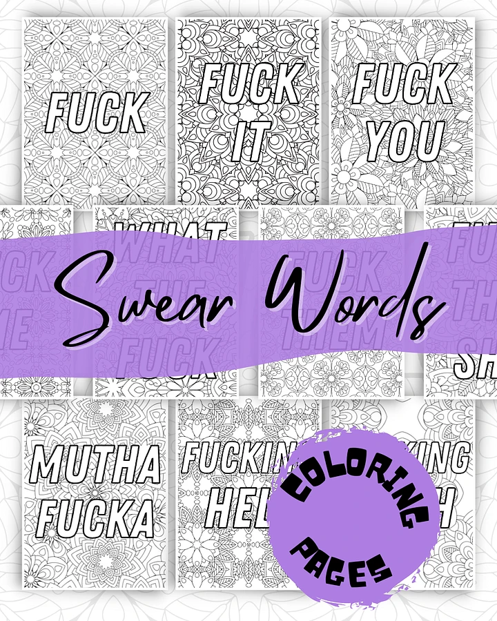 Swear Word Coloring Pages product image (1)