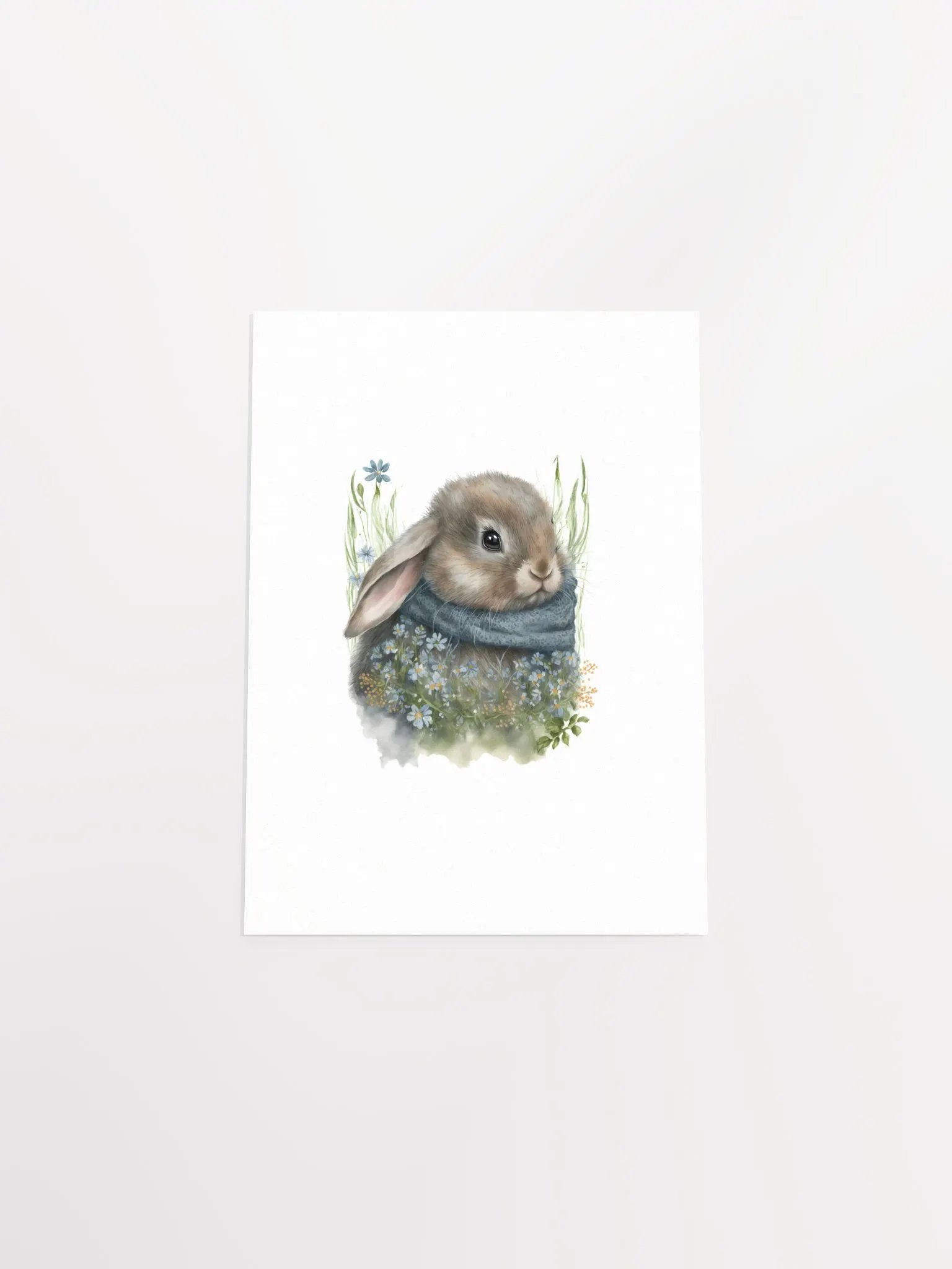 Watercolor Woodland Bunny Print product image (5)