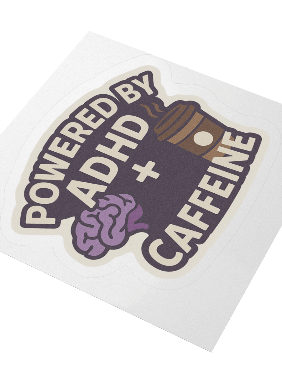 ADHD + Caffeine Power Duo Sticker product image (5)