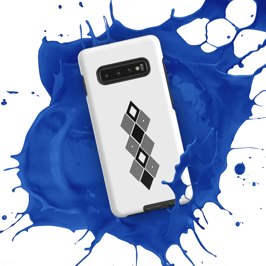 Black and white triangle design Tough Case for Samsung® product image (52)