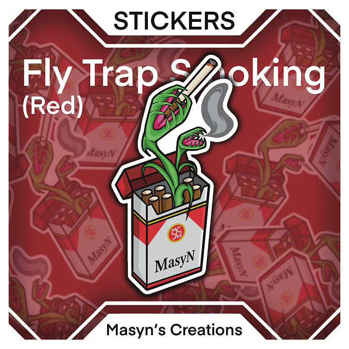 Fly Trap Smoking Sticker product image (2)