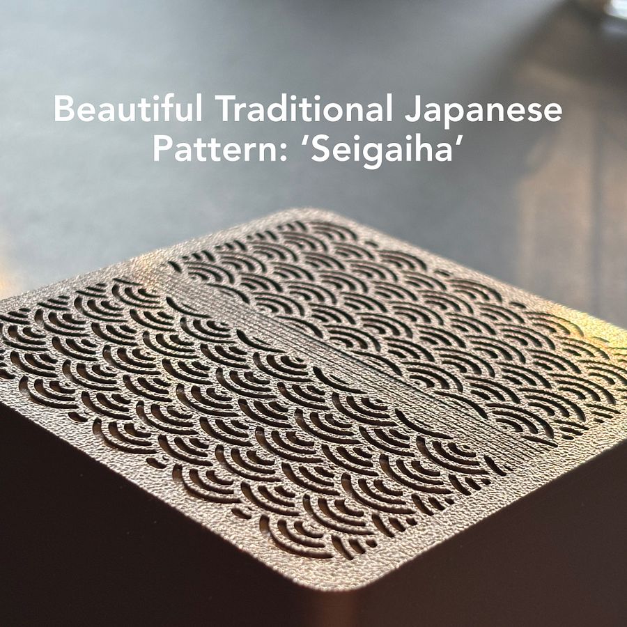 Custom Jewelry Box with Seigaiha Pattern product image (3)
