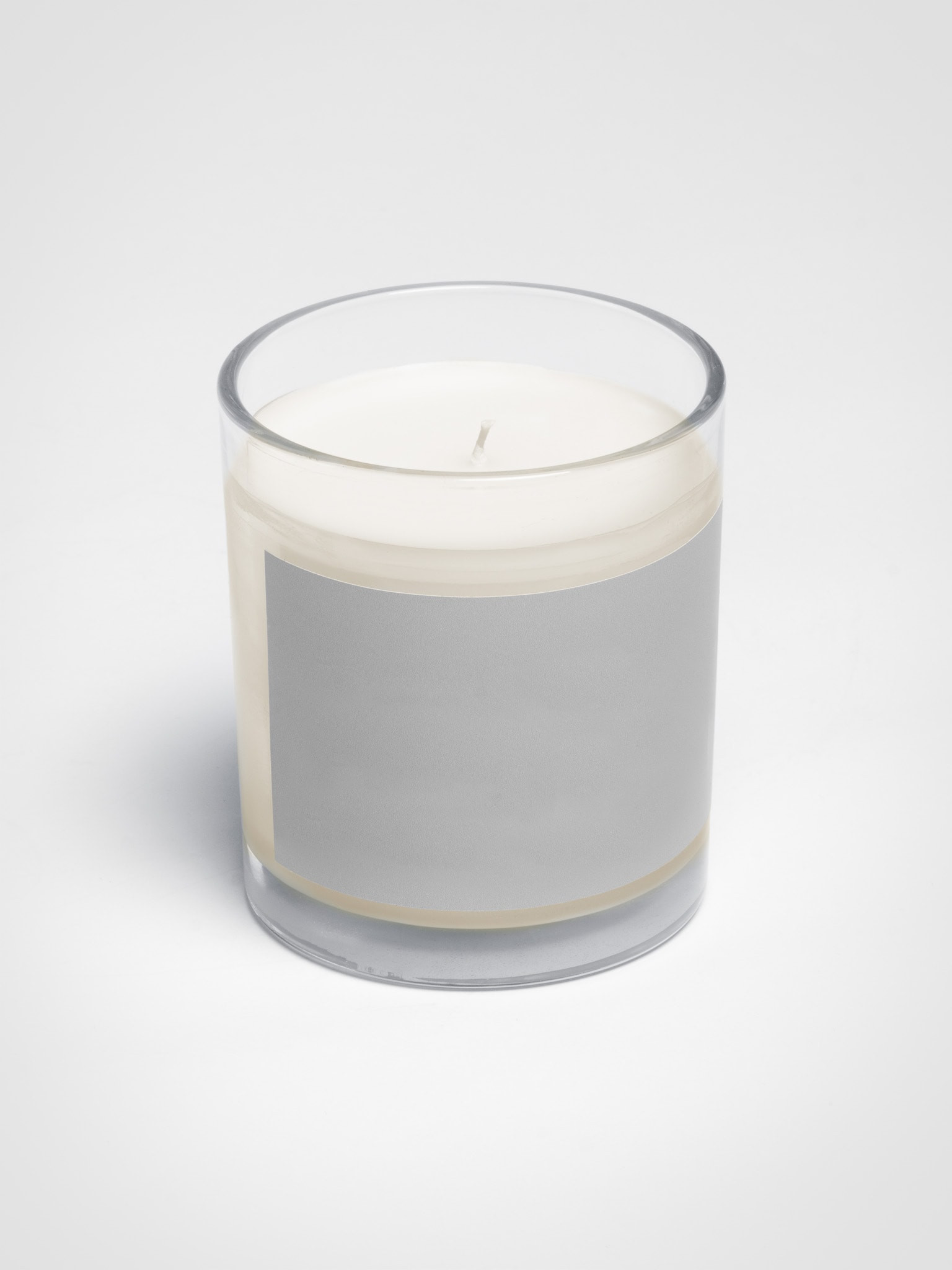 Photo showing Soy Wax Candle In A Clear Glass Jar