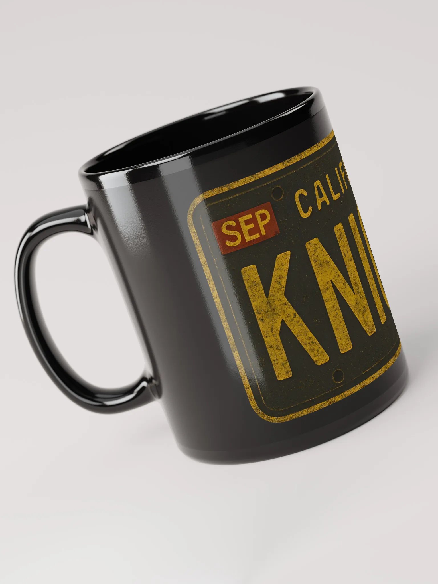 Black License Plate Mug product image (6)