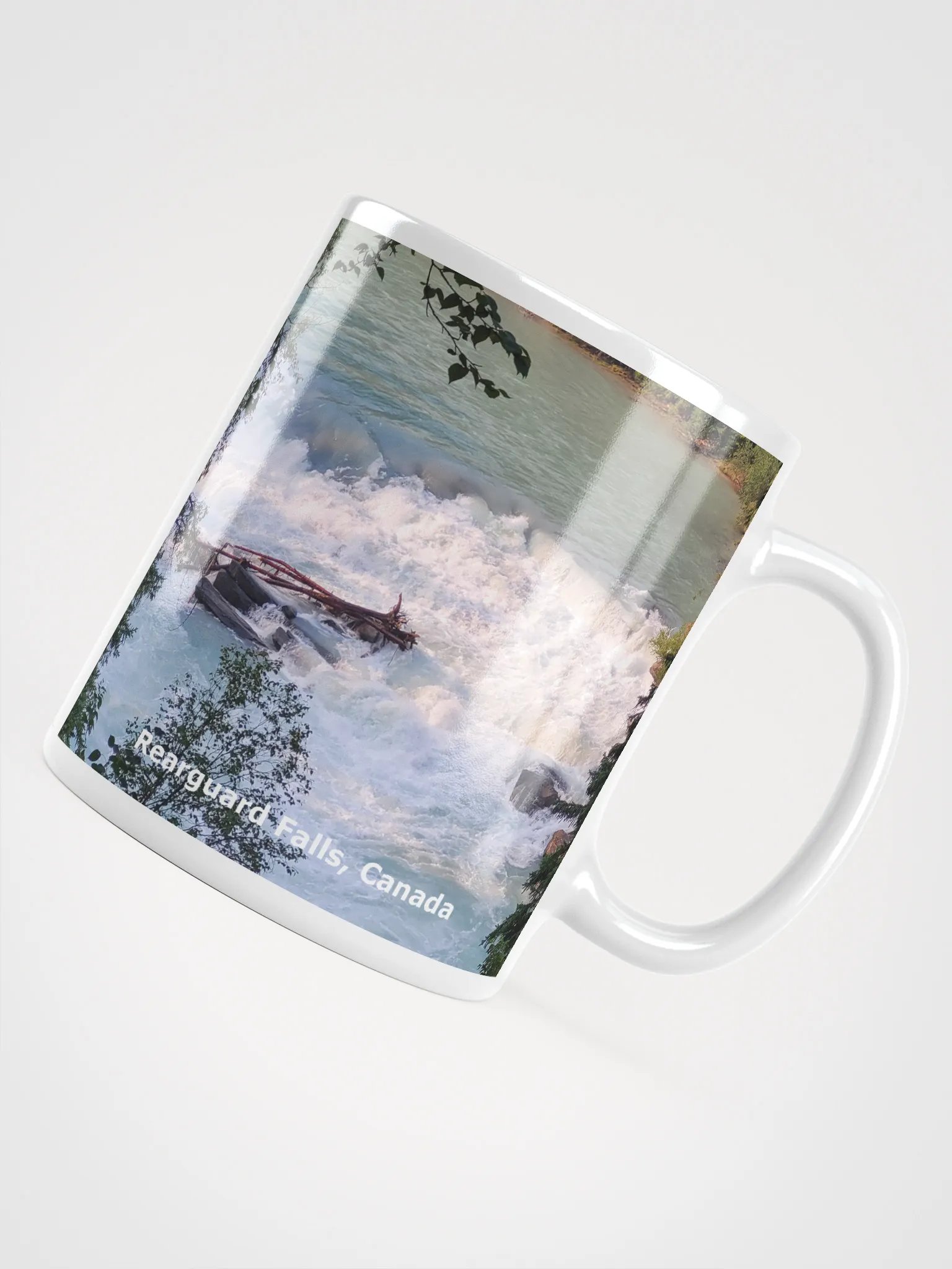 White Glossy Mug - Rearguard Falls product image (4)