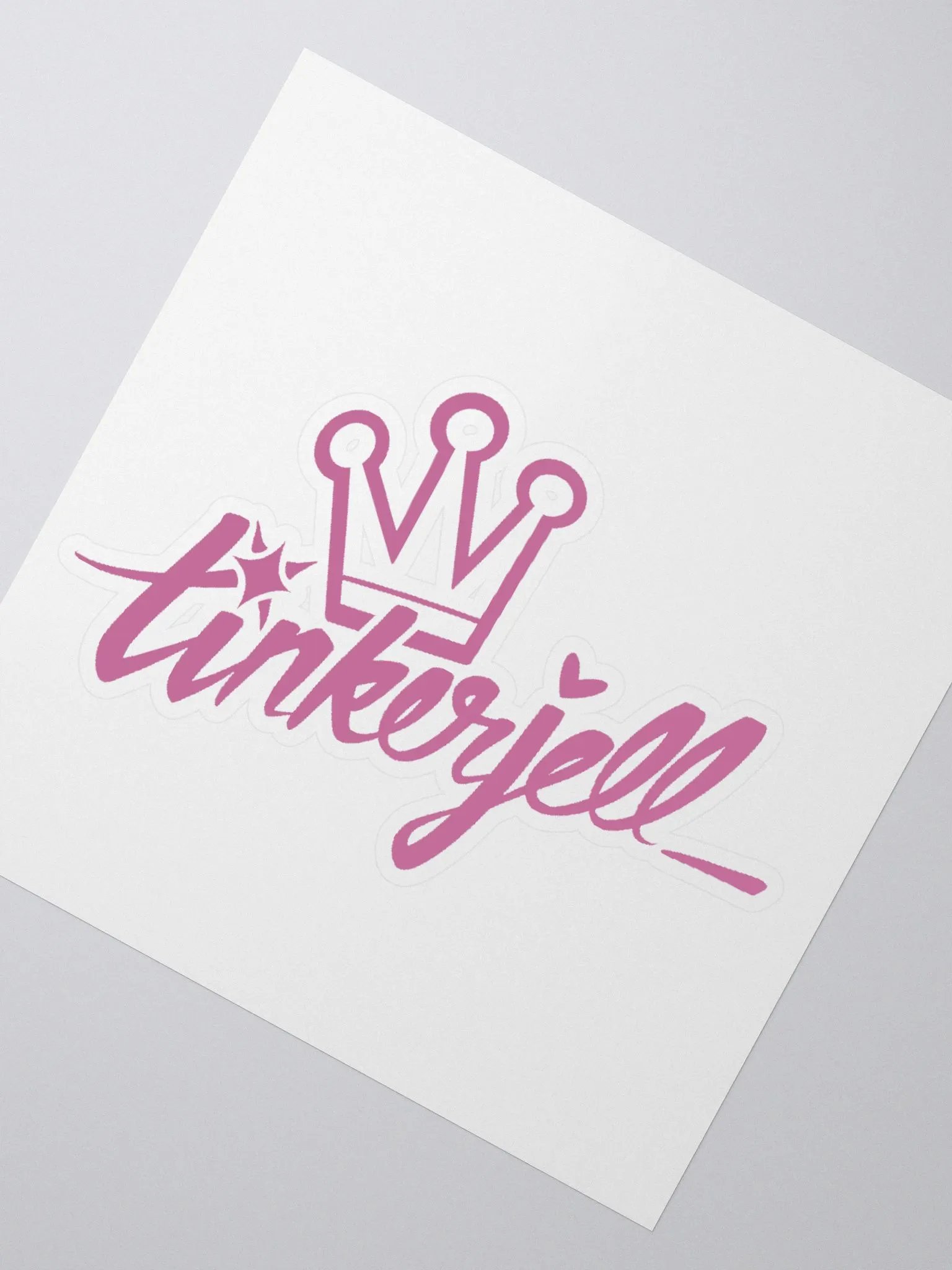 TinkerJell Logo Sticker (Pink) product image (2)