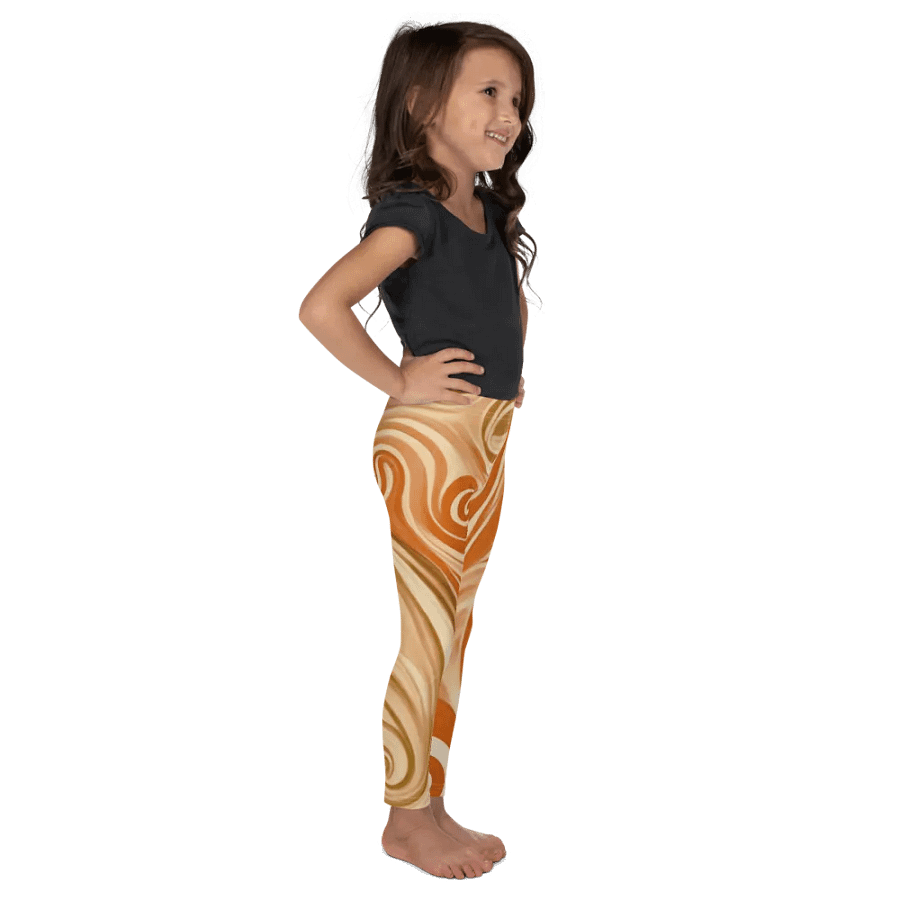 Funky Latte Liquid Tie-Dye Kid's and Toddler's Leggings product image (4)