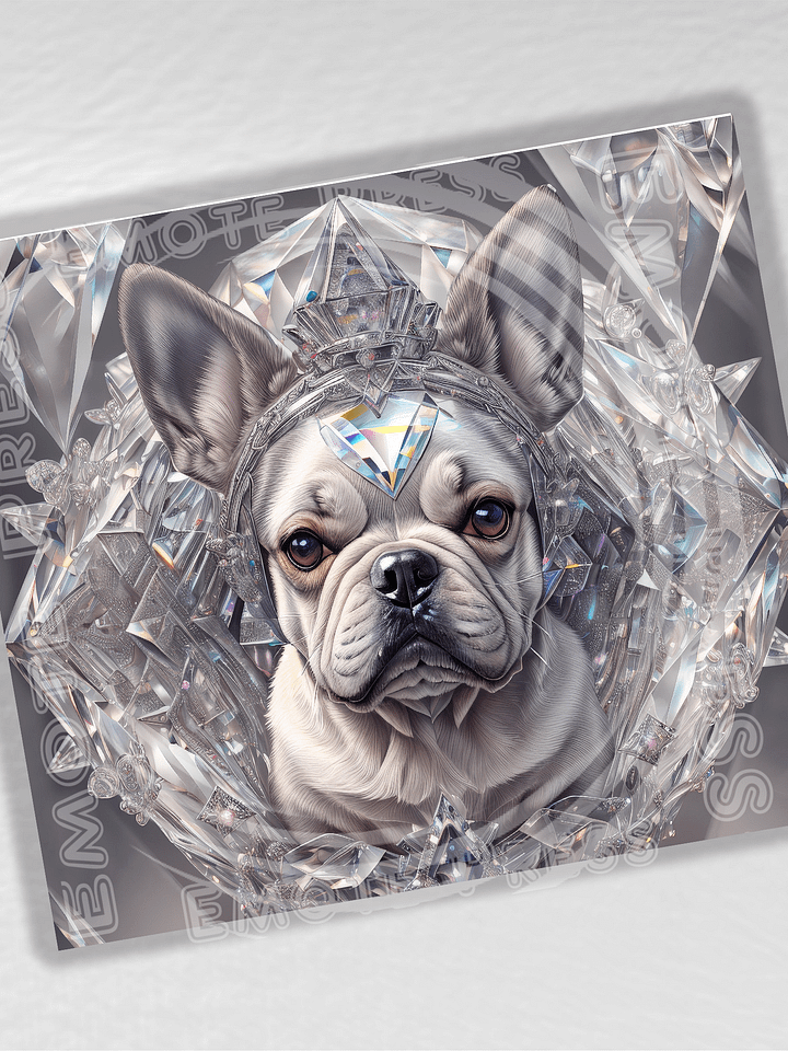Crystal French Bulldog 20 oz Stainless Steel Tumbler product image (2)