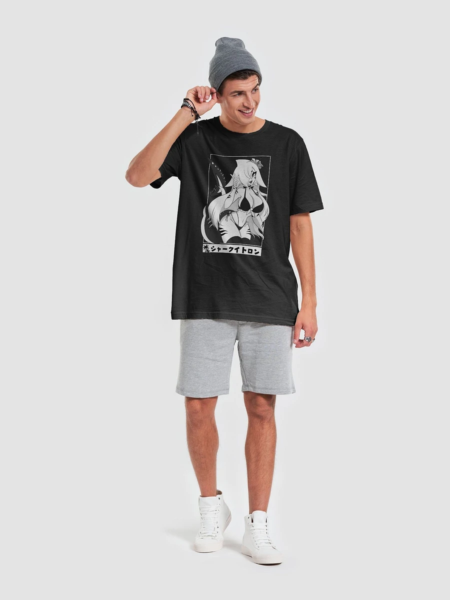 Sharky T-Shirt (Black, Minimal Pattern) product image (6)